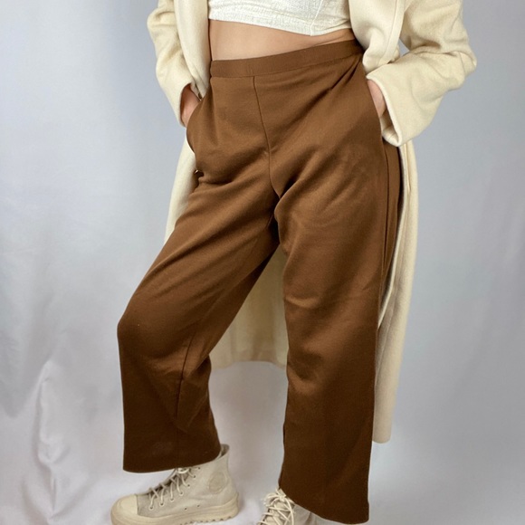 Vintage high wasted brown pants with pockets - Picture 2 of 5
